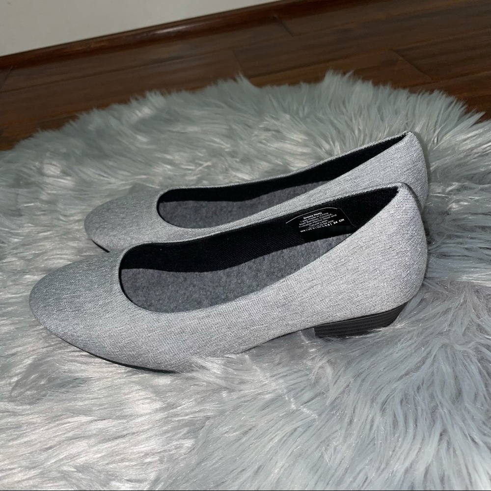 New Baubax Dressy Heels Wool Gray Size 8
